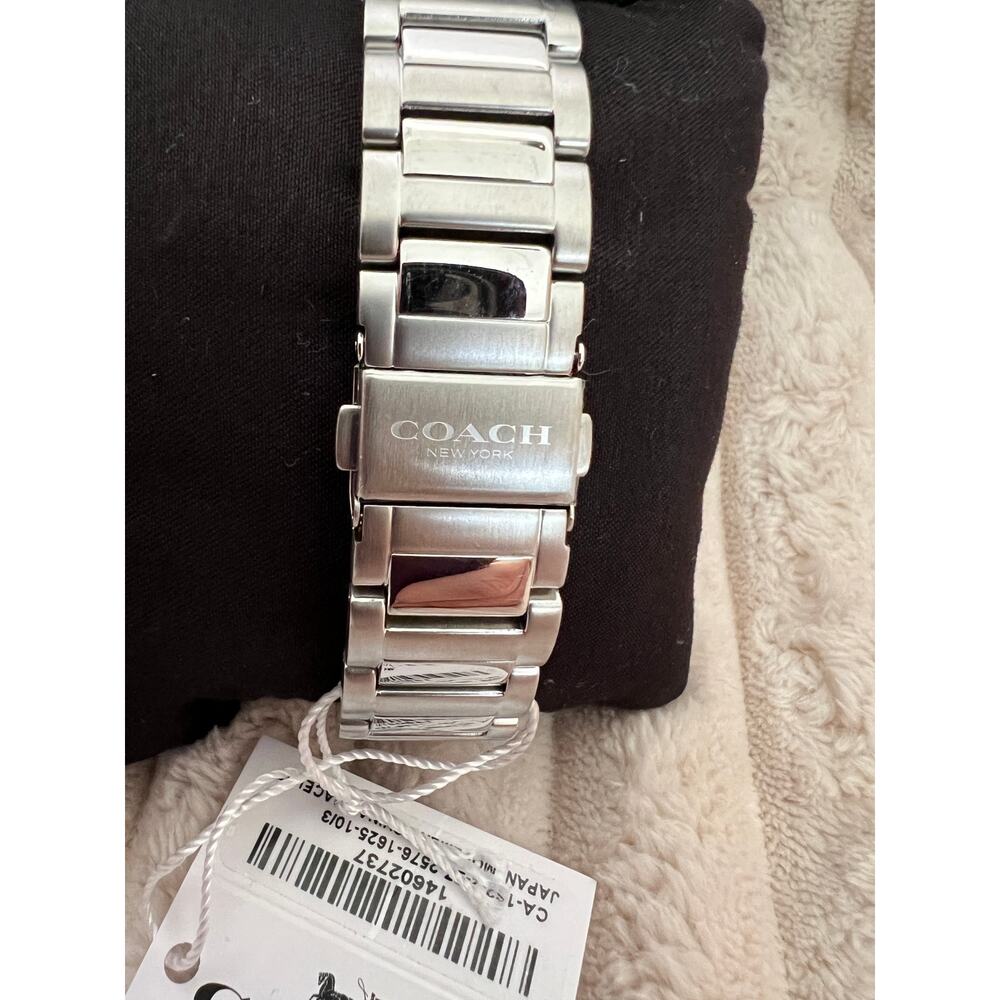 Coach Charter Men's Chronograph Quartz Watch – 39 mm Stainless Steel Case NWT - Picture 5 of 8